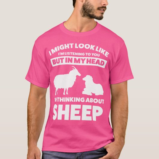 Maar in mijn hoofd denk ik aan schapen t-shirt (Voorkant)