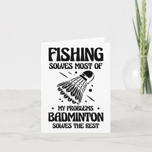 Maar in mijn hoofd speel ik badmintonspeler Shuttl Kaart (Voorkant)