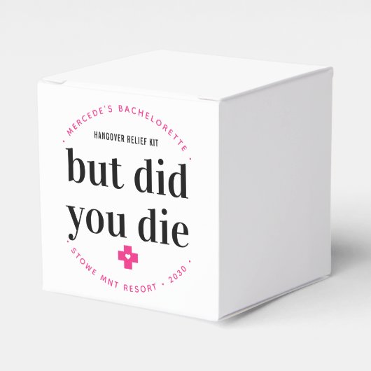 Maar je bent die Hangover gepersonaliseerde Bachel Bedankdoosjes (Voorkant Zijde)