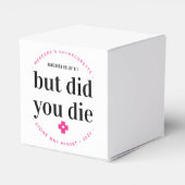 Maar je bent die Hangover gepersonaliseerde Bachel Bedankdoosjes (Achterkant)