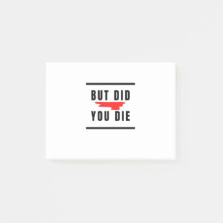 Maar je bent gestorven post-it® notes