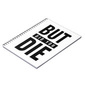 Maar je ging dood notitieboek (Linkerzijde)