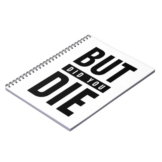 Maar je ging dood notitieboek (Linkerzijde)