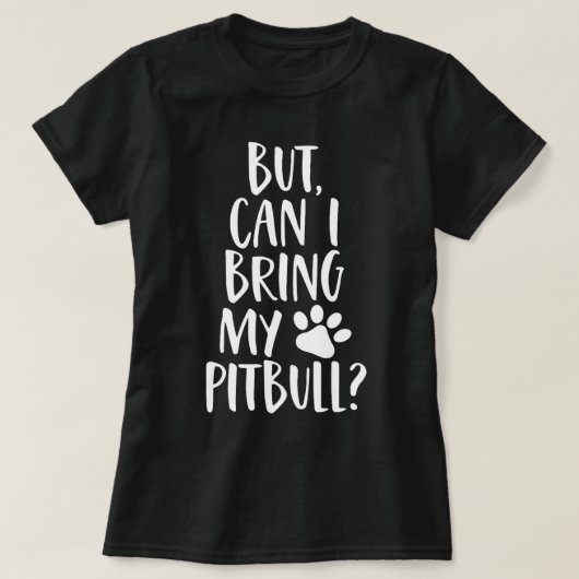 Maar kan ik nu mijn pitbull grappige reddingshond  t-shirt (Design voorkant)