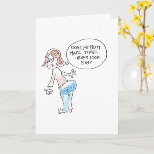 Maar kijk groot! Dubbele wenskaart Kaart (Gele Bloem)