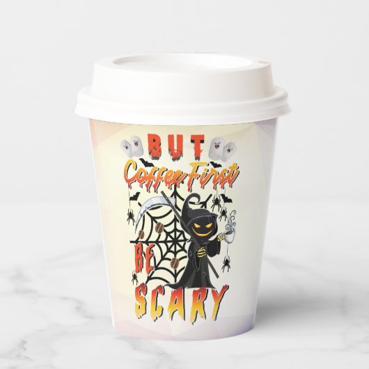 Maar koffie is eerst eng papieren bekers (Voorkant)