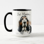 Maar mama...... Basset Hound Moderne Mok (Links)
