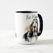 Maar mama...... Basset Hound Moderne Mok (Voorkant rechts)