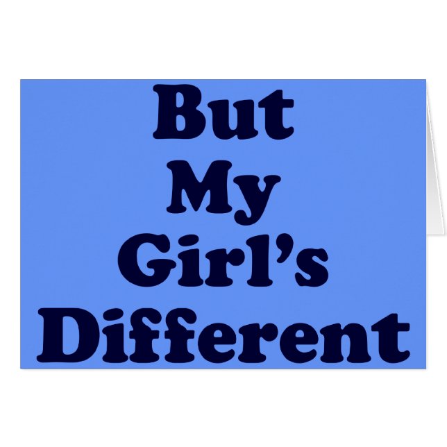 Maar mijn meisje is anders (Voorkant Horizontaal)