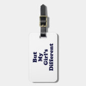 Maar mijn meisje is anders bagagelabel (Voorkant verticaal)