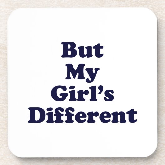 Maar mijn meisje is anders bier onderzetter (Voorkant)