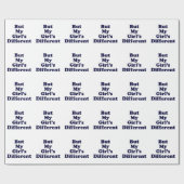 Maar mijn meisje is anders cadeaupapier (Vlak)