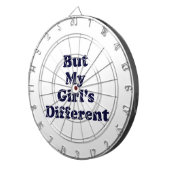 Maar mijn meisje is anders dartbord (Voorkant Rechts)
