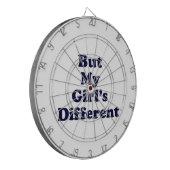 Maar mijn meisje is anders dartbord (Voorkant Links)