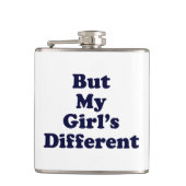 Maar mijn meisje is anders heupfles (Voorkant)