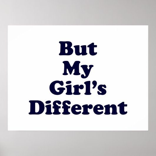Maar mijn meisje is anders poster (Voorkant)