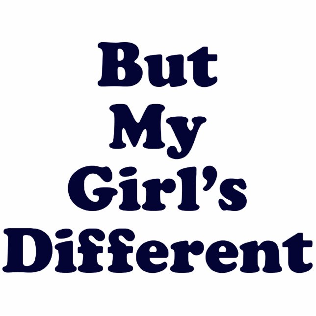 Maar mijn meisje is anders staand fotobeeldje  (Voorkant)