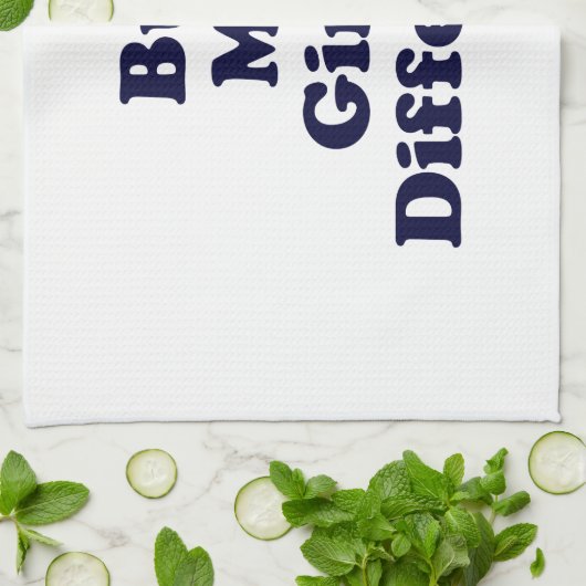 Maar mijn meisje is anders theedoek (Gevouwen)