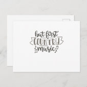 Maar muziek uit het eerste land briefkaart (Voorkant / Achterkant)
