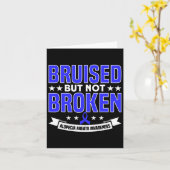 Maar niet gebroken Ondersteuning Alopecia Awarenes Kaart (Gele Bloem)