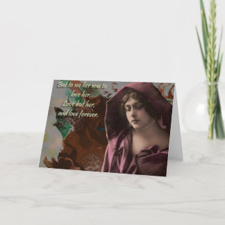 Maar om van haar te houden… feestdagen kaart