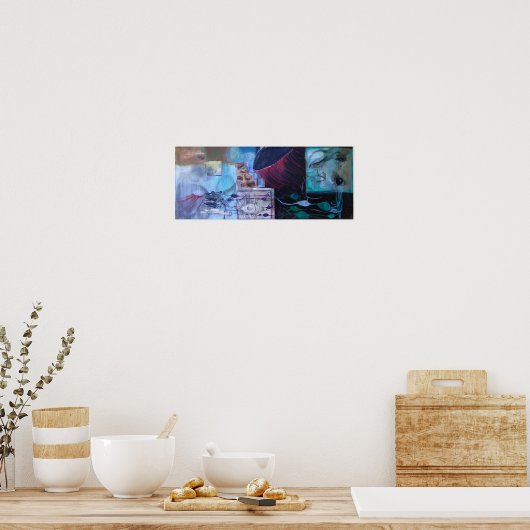 Maar onze ogen gaven ons weg poster (Keuken)