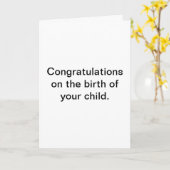 Maar serieus, dat is een lelijke baby. kaart (Gele Bloem)