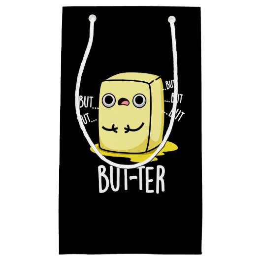 Maar ter Funny Butter Pun Dark BG Klein Cadeauzakje (Voorkant)