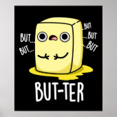 Maar ter Funny Butter Pun Dark BG Poster (Voorkant)
