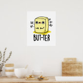 Maar ter Funny Butter Pun Poster (Keuken)