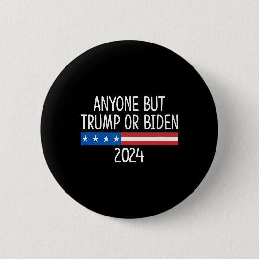 Maar Trump of Biden 2024 - Ronde Button 5,7 Cm (Voorkant)