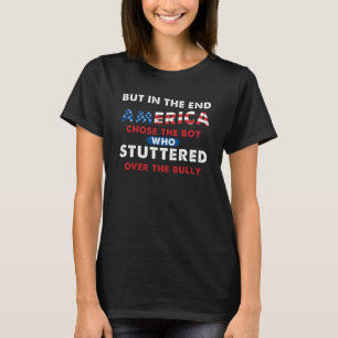 Maar uiteindelijk koos Amerika de jongen die stude T-shirt