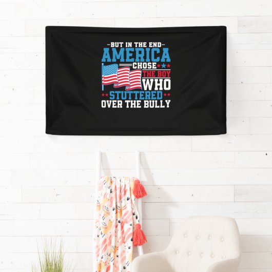 Maar uiteindelijk koos Amerika de jongen Spandoek (Insitu)
