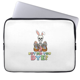 Maar Verfde Je Skelet Eieren Grappige Pasen Mannen Laptop Sleeve