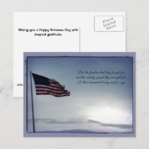 Maar voor Vrijheidsgevecht ... Veterans Day Briefk Briefkaart