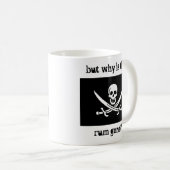 maar waarom is de rum weg ? koffiemok (Voorkant rechts)