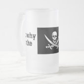 maar waarom is de rum weg ? matglas bierpul (Voorkant links)