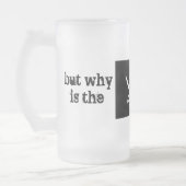 maar waarom is de rum weg ? matglas bierpul (Links)