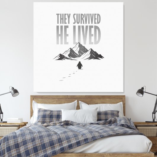 Maar Waarom Nihilistische Pinguïn Motivatie Canvas Afdruk (Insitu (Slaapkamer))