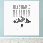 Maar Waarom Nihilistische Pinguïn Motivatie Canvas Afdruk (Insitu (Houten vloer))