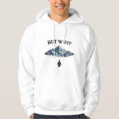 Maar waarom? Pinguïn Hoodie – Grappige Verwarde Pi (Voorkant)