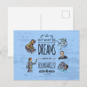Maar wat dromen weten de grenzen? briefkaart (Voorkant / Achterkant)