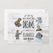 Maar wat dromen weten de grenzen? briefkaart (Voorkant / Achterkant)