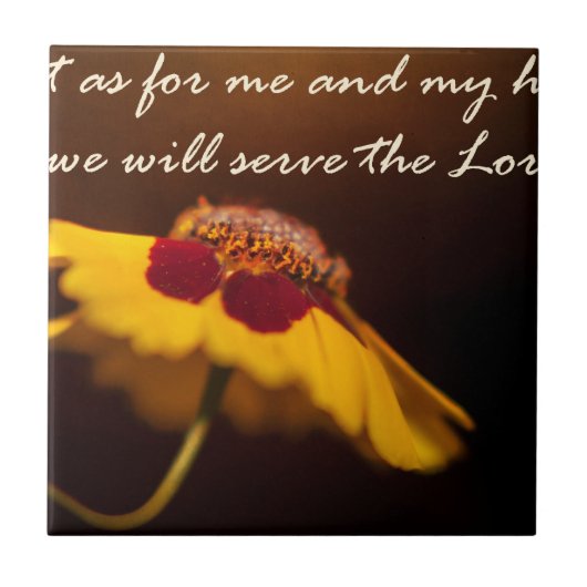 Maar wat mij en mijn huis betreft, zullen we de He Tegeltje (Voorkant)