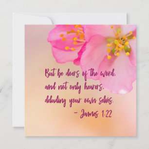 Maar wees Doers van het woord Christelijke Floral