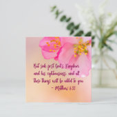 Maar zoek eerst het koninkrijk Christelijke Floral (Staand voorkant)