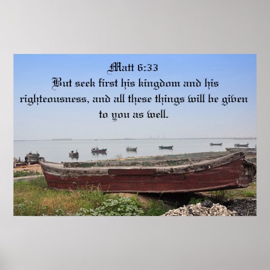 Maar zoek eerst zijn koninkrijk poster (Voorkant)