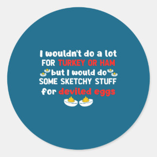 Maar Zou Sommige Onduidelijke Deviled Ronde Sticker