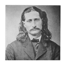 Maarschalk Wild Bill Hickok Old West Pistolero Tegeltje