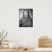 Maarschalk Wild Bill Hickok Old West Pistolheld Poster (Keuken)
